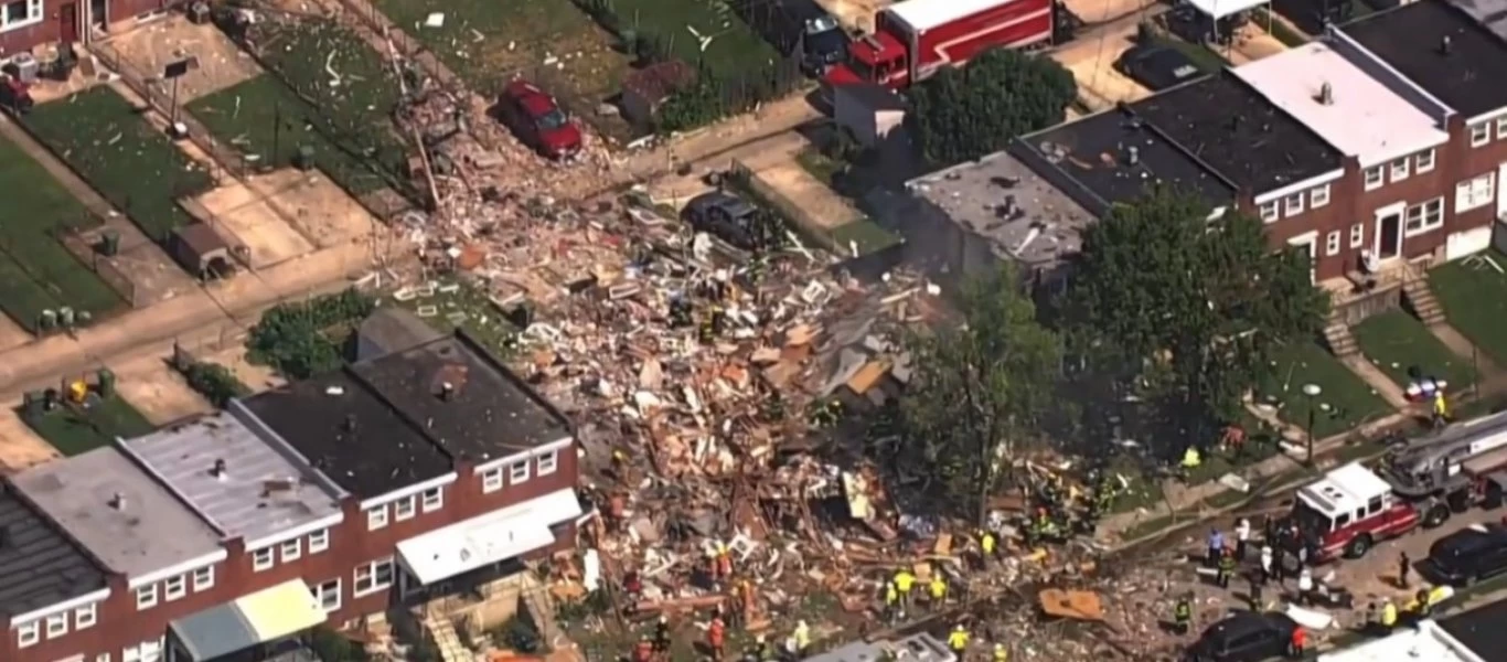 Βαλτιμόρη: Ένας νεκρός και 2 σοβαρά τραυματισμένοι από την τεράστια έκρηξη- Ισοπεδώθηκαν σπίτια (βίντεο)